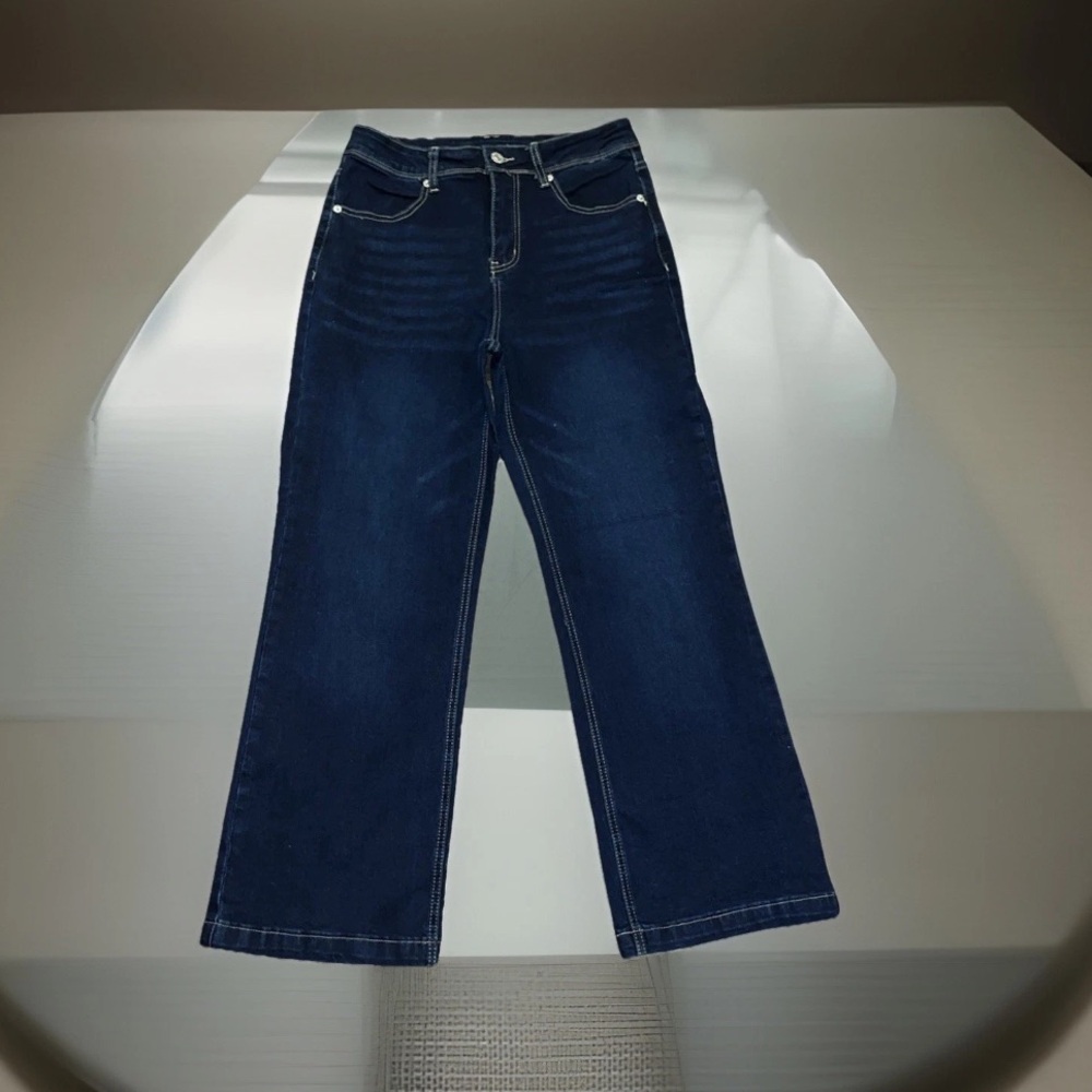 Women's Flare & Wide Leg Jeans - Dark Blue